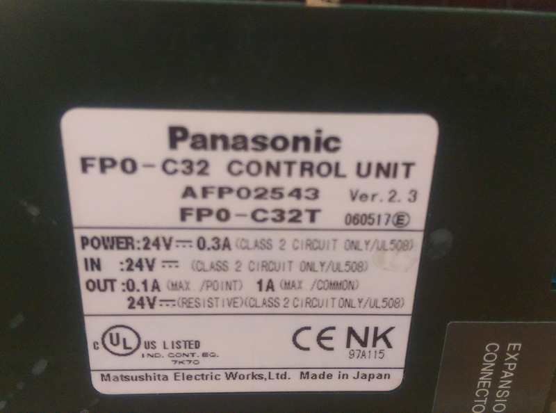 PANASONIC FP0-C32 AFP02543 FP0-C32T CONTROL UNIT - 裕益科技自動化